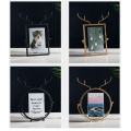 Creative Simple Round Metal Picture Decoration INS Nordic Photo Frame with Glass